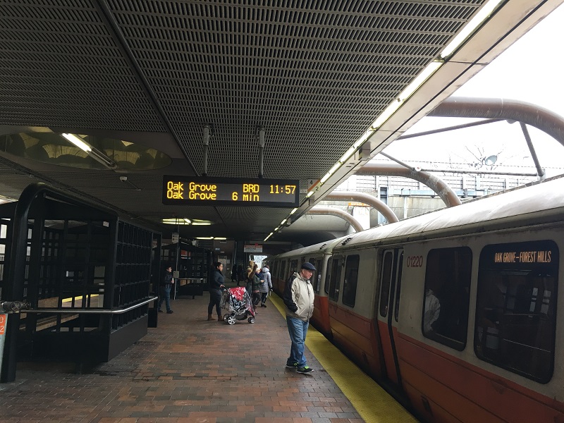 Boston subway station.